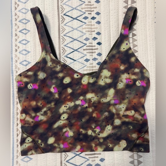 Lululemon Align Tank Top in Soft Focus Splatter Green Multi - Picture 4 of 6